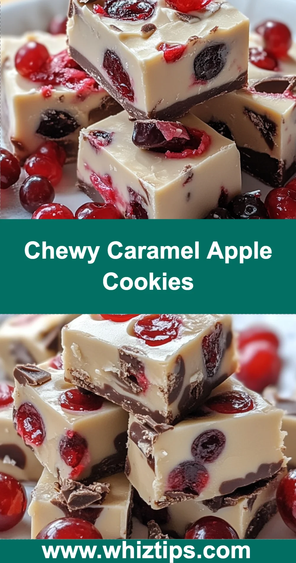 🍎 Chewy Caramel Apple Cookies 🍪