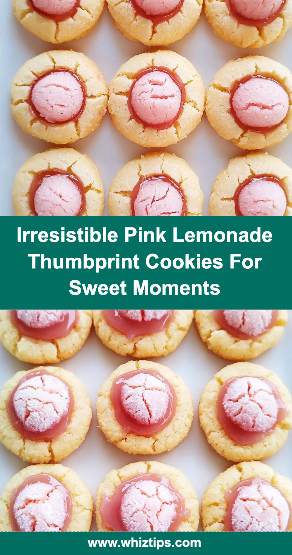 Irresistible Pink Lemonade Thumbprint Cookies for Sweet Moments