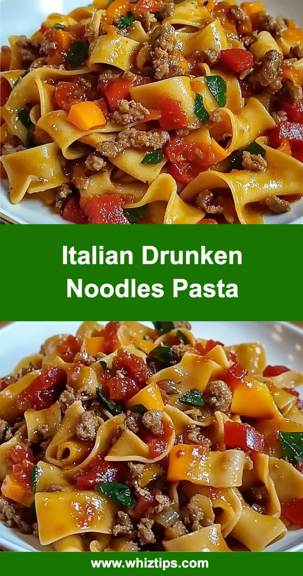 Italian Drunken Noodles Pasta
