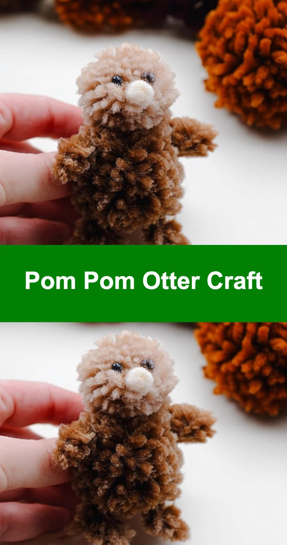 Adorable Pom Pom Otter Craft Recipe
