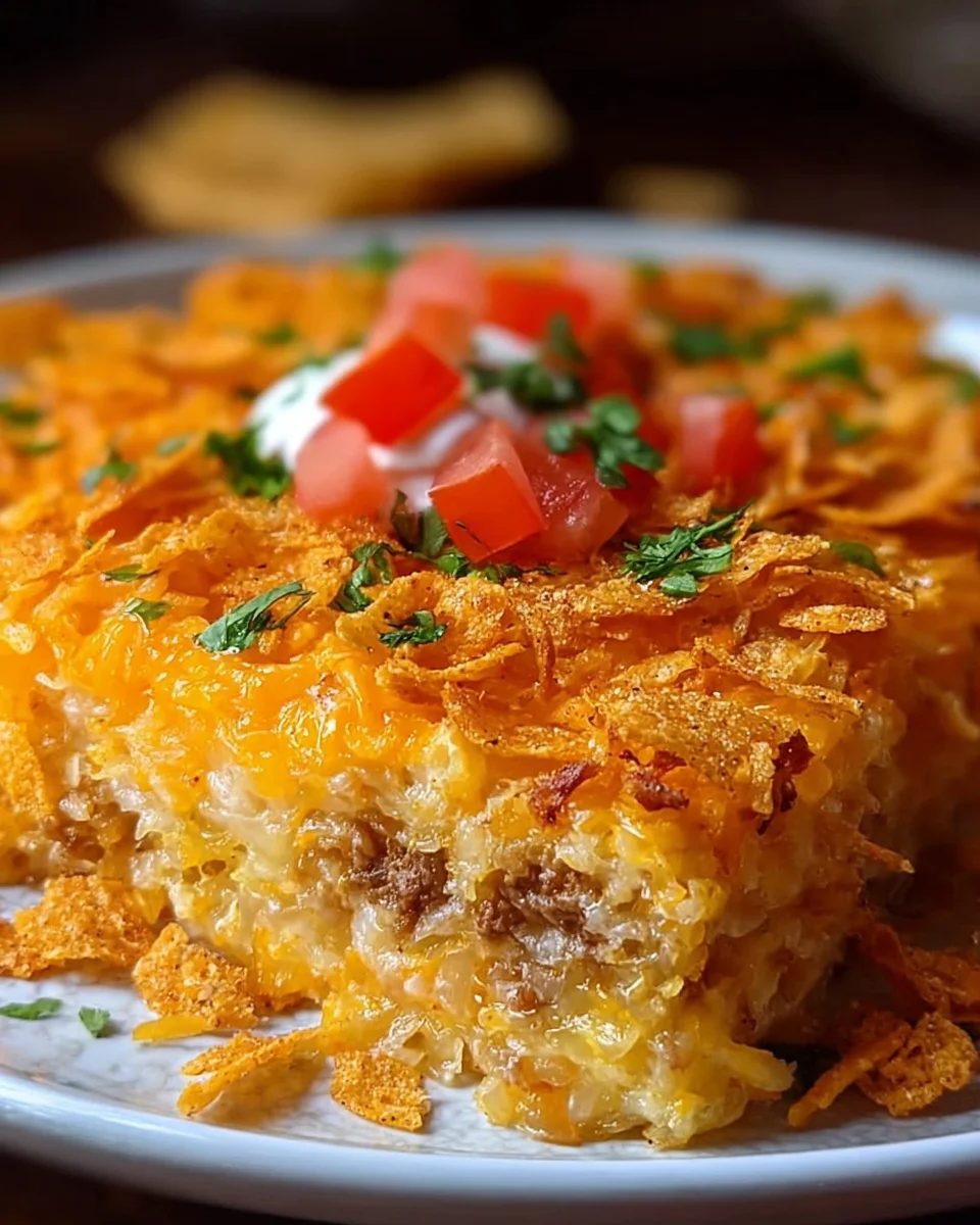 Cheesy Hashbrown Dorito Casserole Recipe (Ultimate Comfort Food)
