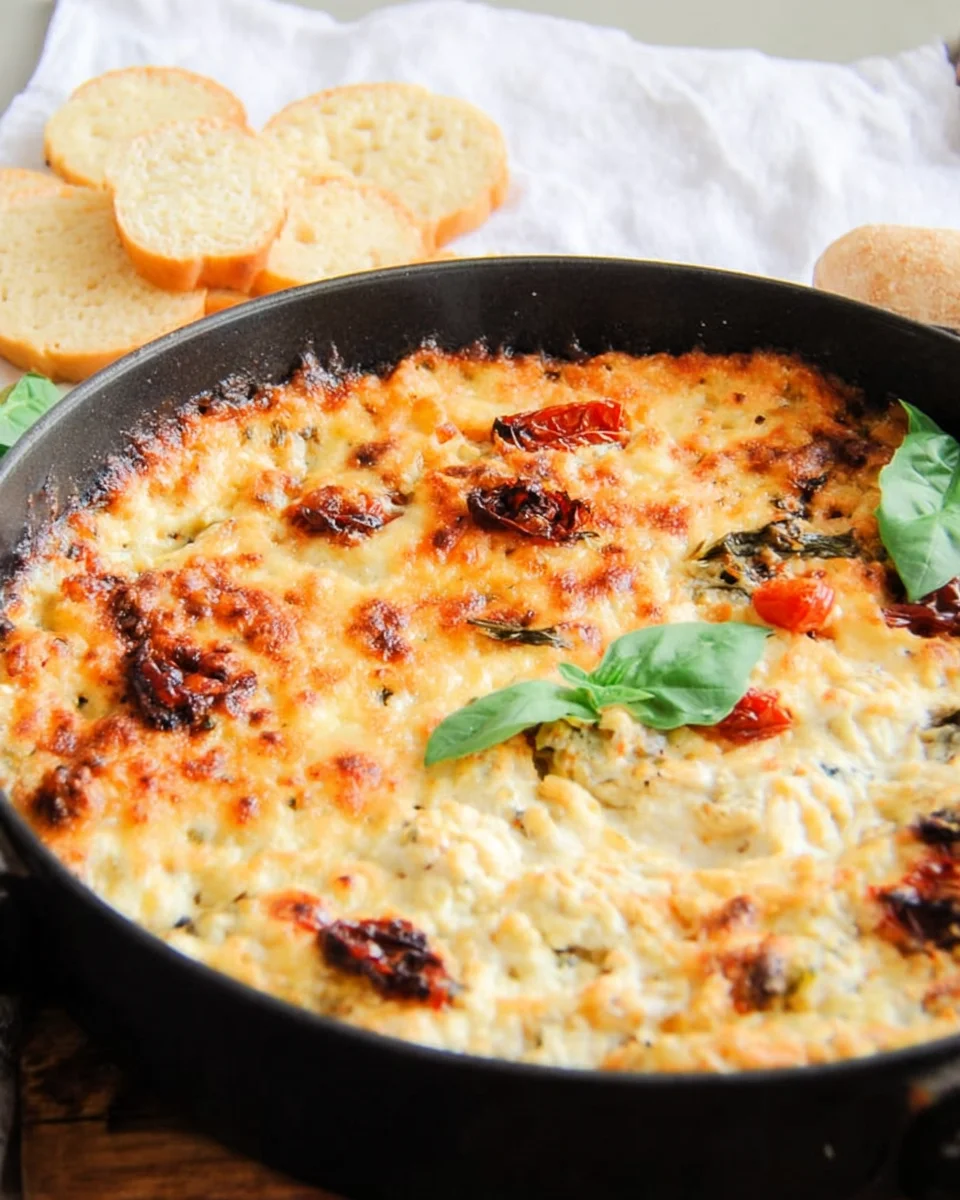Creamy Baked Marry Me Chicken Dip Recipe