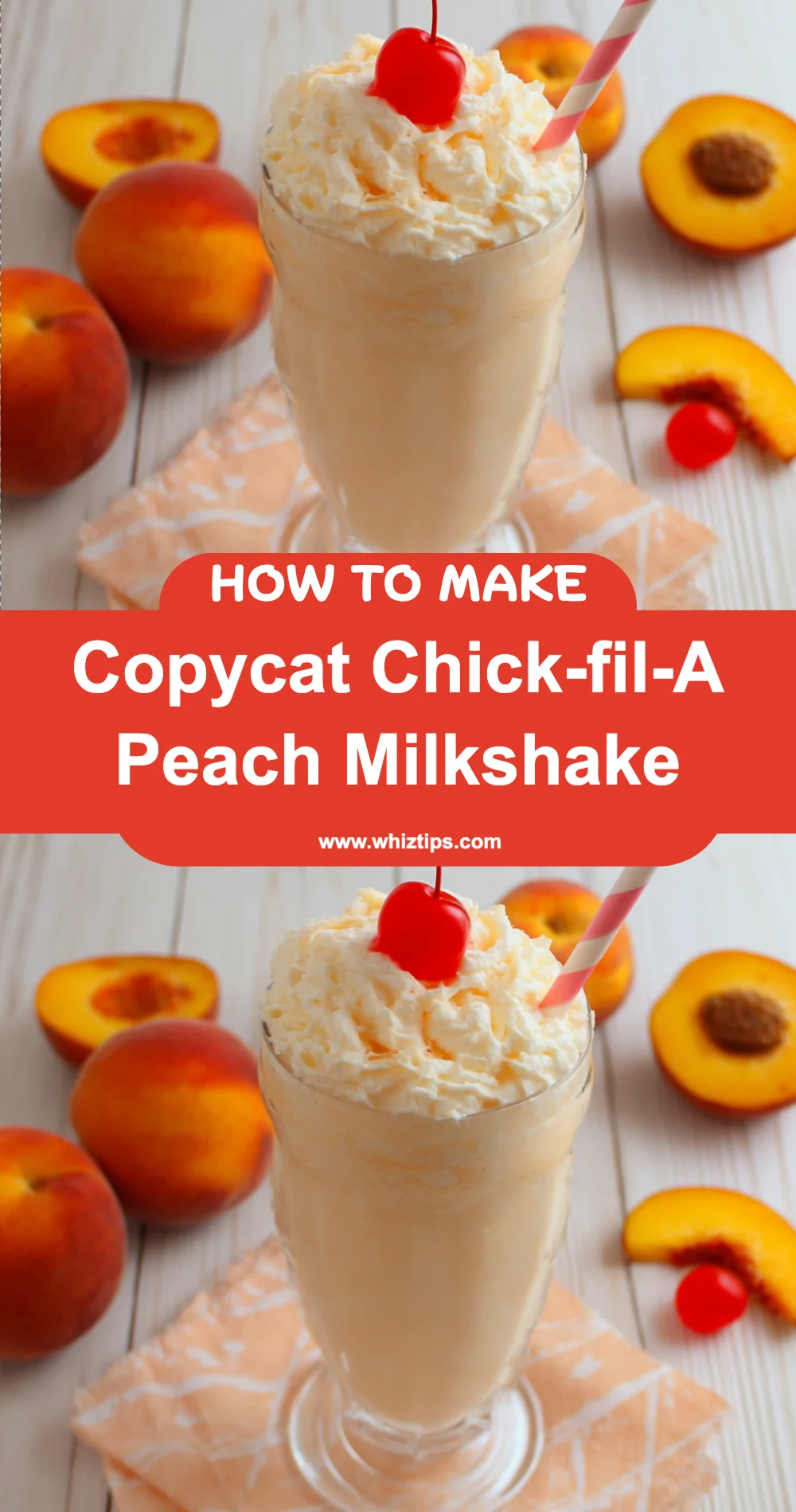 Delicious Copycat Chick-fil-A Peach Milkshake Recipe