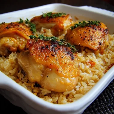 Delicious Oven Baked Chicken and Rice Recipe