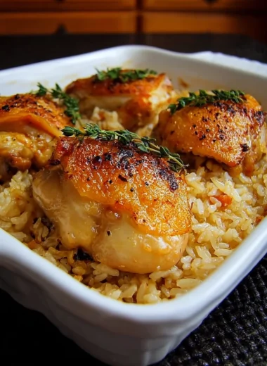 Delicious Oven Baked Chicken and Rice Recipe