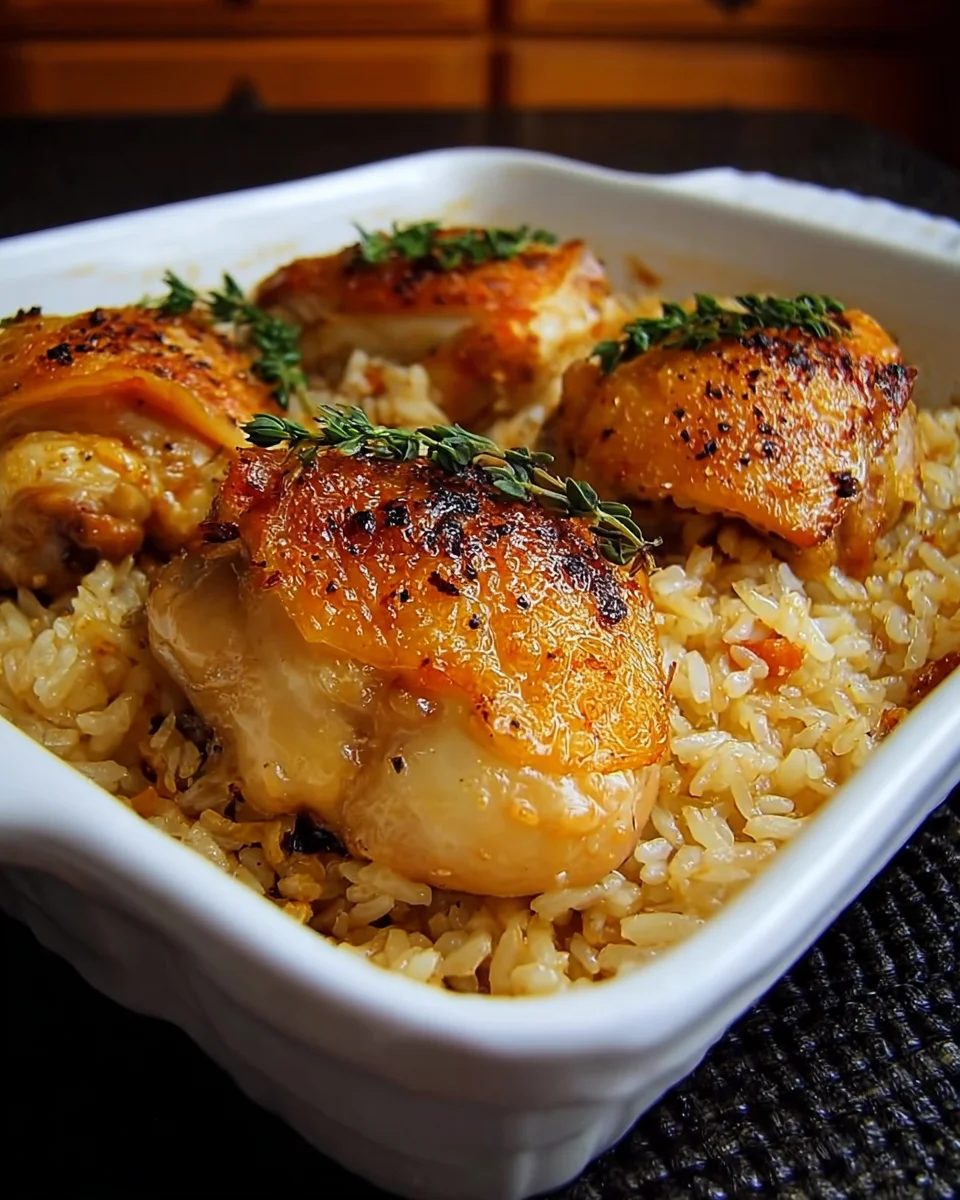 Delicious Oven Baked Chicken and Rice Recipe