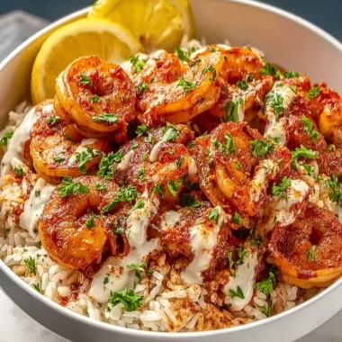 Delicious Spicy Cajun Shrimp & Rice Bowl Recipe