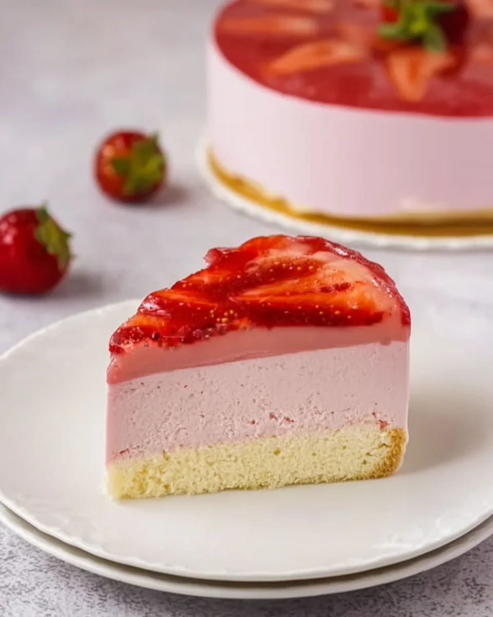 Delicious Strawberry Mousse Cake Recipe