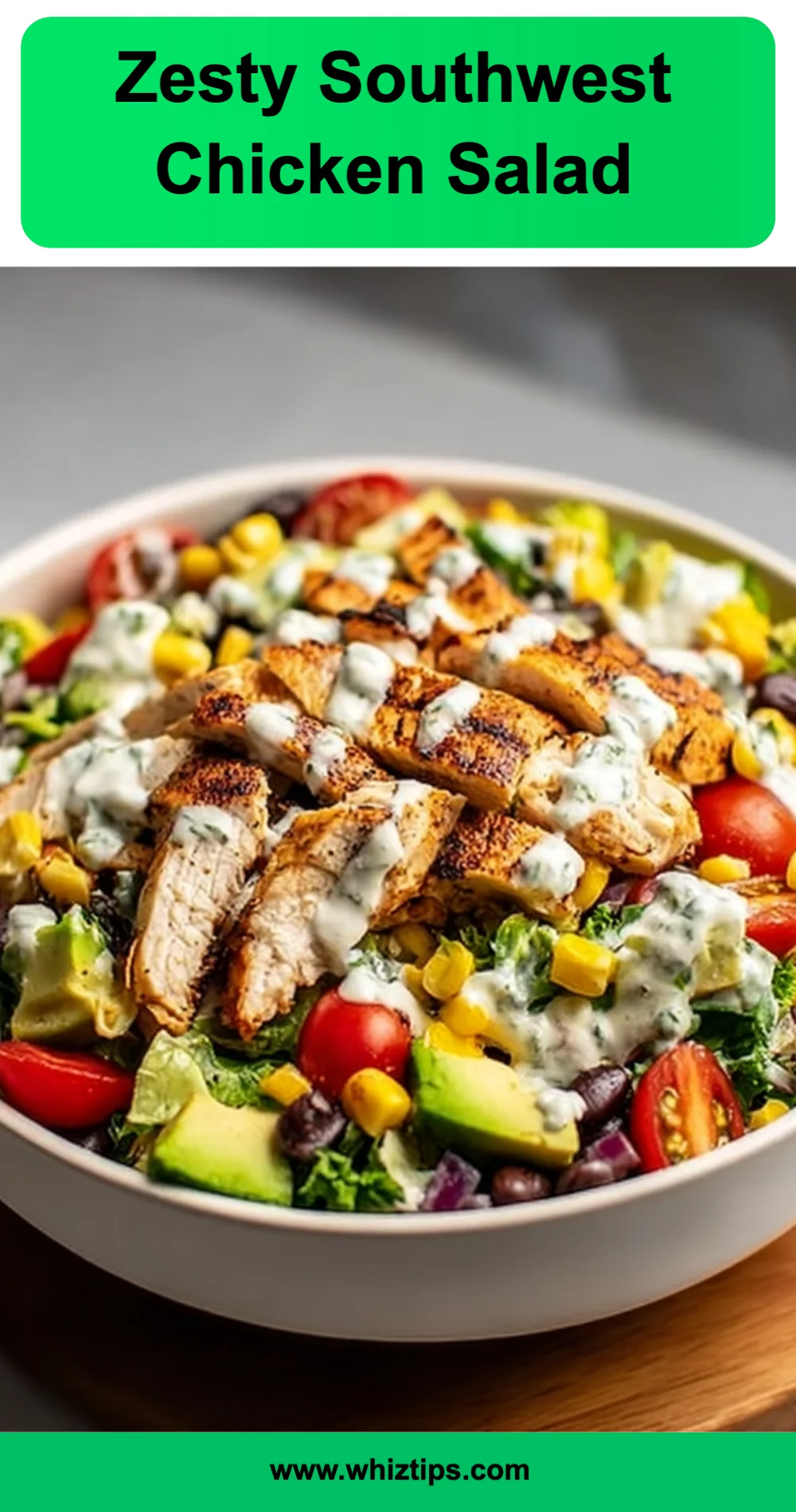 Easy Zesty Southwest Chicken Salad Recipe