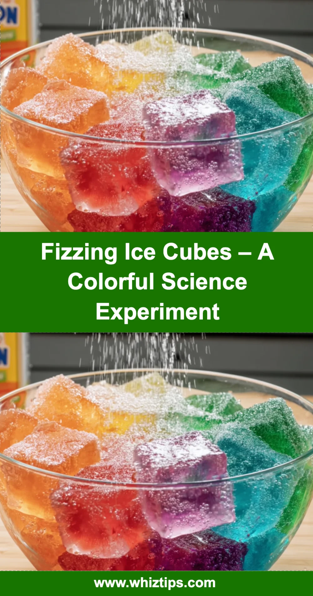 Fizzing Ice Cubes Science Experiment Recipe