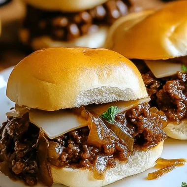 Irresistible French Onion Beef Sloppy Joes Recipe