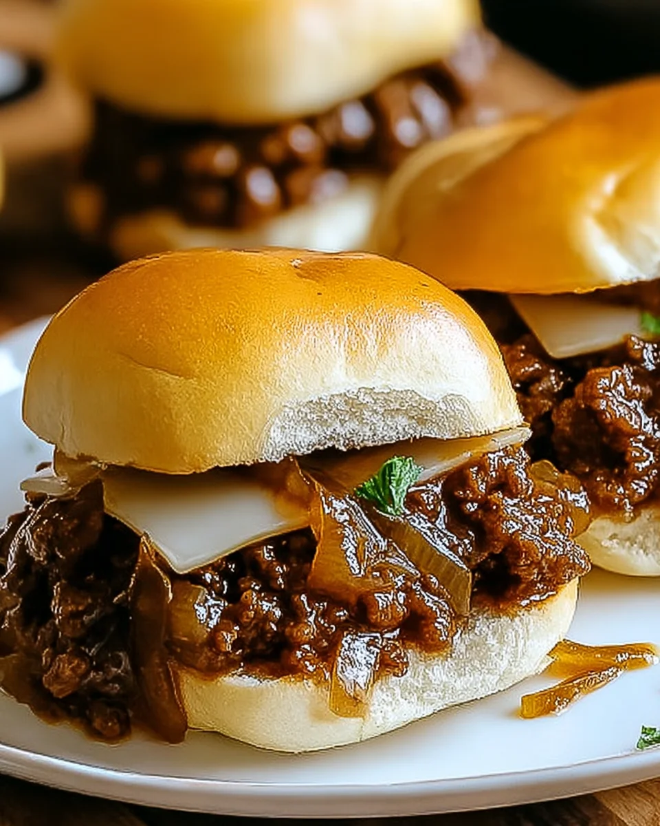 Irresistible French Onion Beef Sloppy Joes Recipe