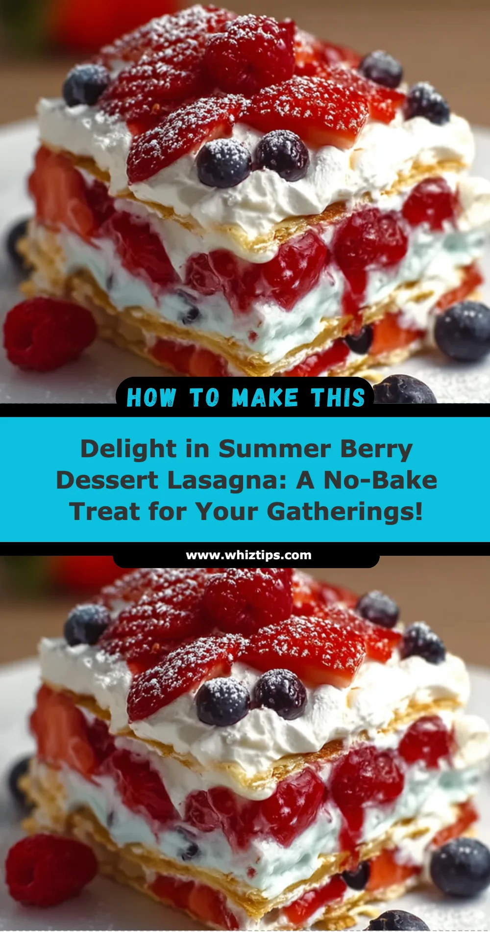 Refreshing Summer Berry Dessert Lasagna Recipe