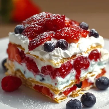 Refreshing Summer Berry Dessert Lasagna Recipe