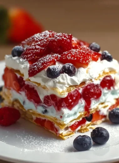 Refreshing Summer Berry Dessert Lasagna Recipe