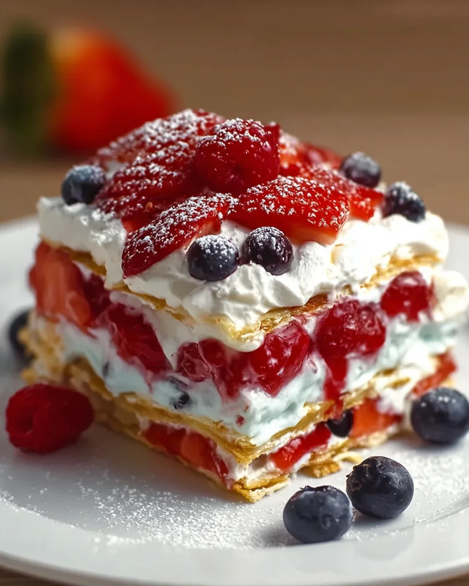 Refreshing Summer Berry Dessert Lasagna Recipe