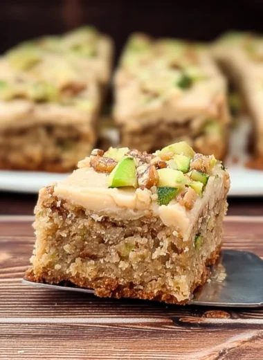 Delicious Applesauce Zucchini Cake Bars Recipe