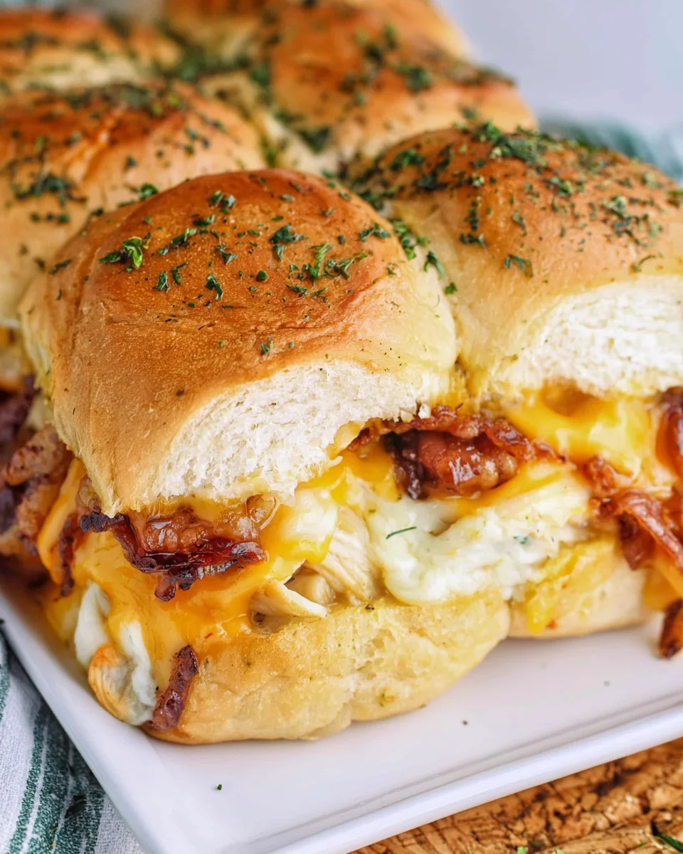 Delicious Chicken Hawaiian Roll Sliders Recipe