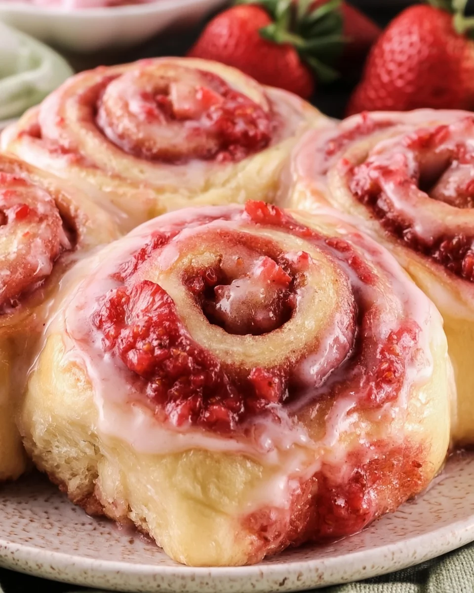 Delicious Strawberry Cinnamon Rolls Recipe