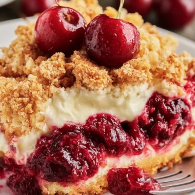 Deliciously Easy Cherry Cheesecake Dump Cake Recipe