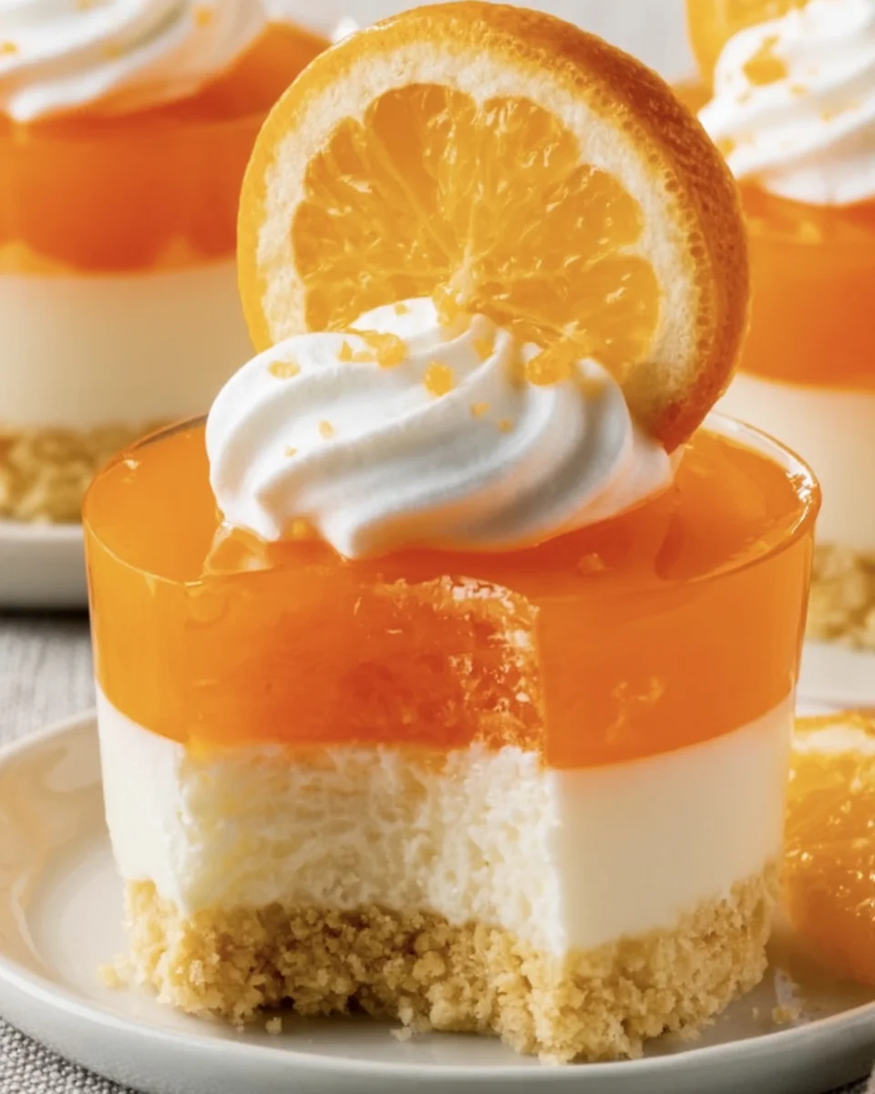 Delightful Jell-O Orange Creamsicle Cheesecake Cups Recipe