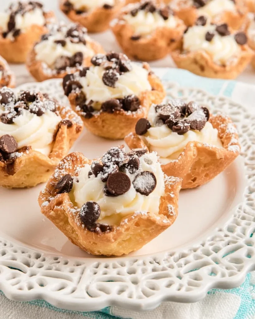 Delightful Mini Cannoli Cups Recipe