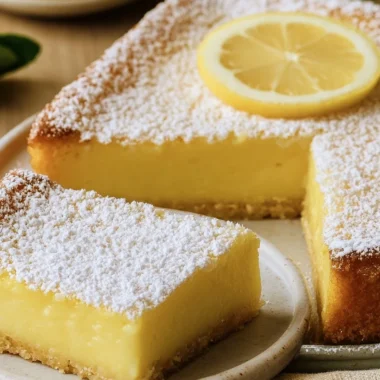Delightfully Easy Italian Lemon Custard Cake Recipe