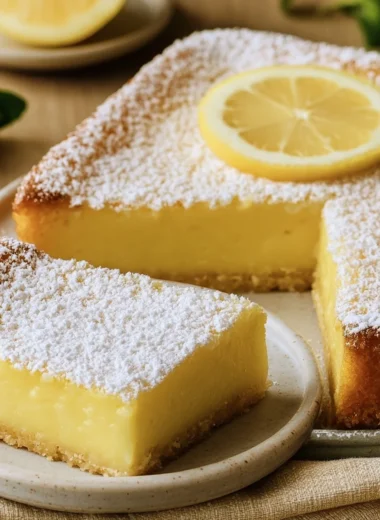 Delightfully Easy Italian Lemon Custard Cake Recipe
