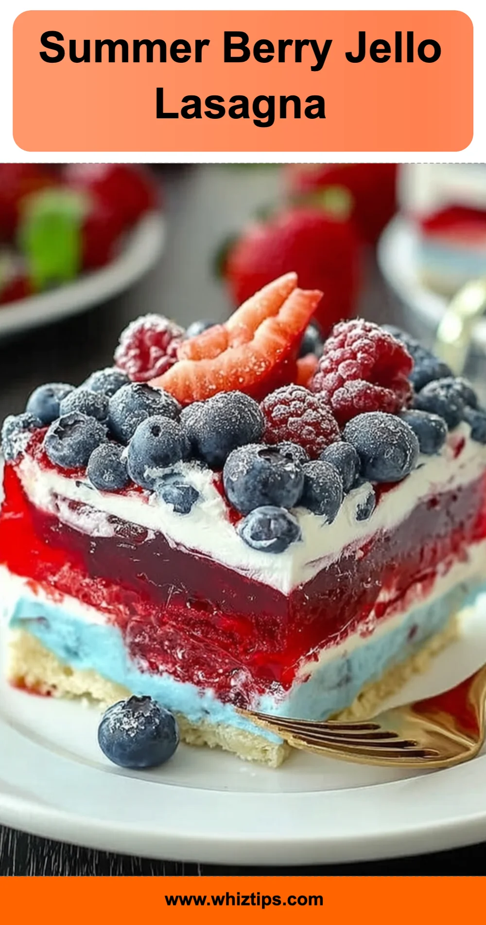 Delightfully Refreshing Summer Berry Jello Lasagna Recipe