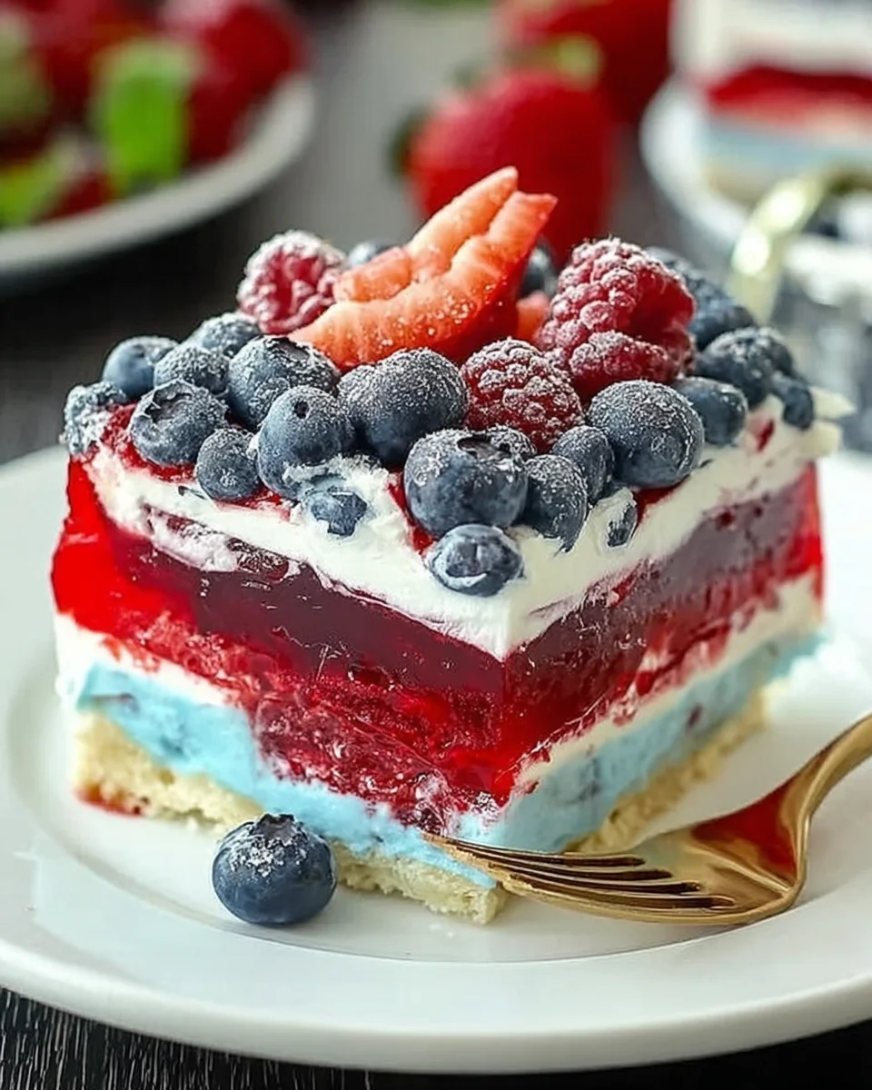 Delightfully Refreshing Summer Berry Jello Lasagna Recipe