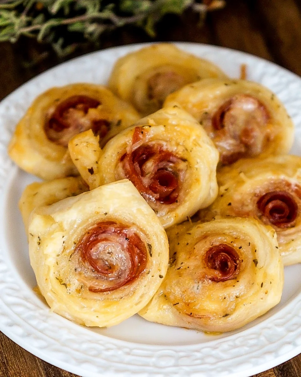 Easy Cheesy Pepperoni Pinwheels Recipe
