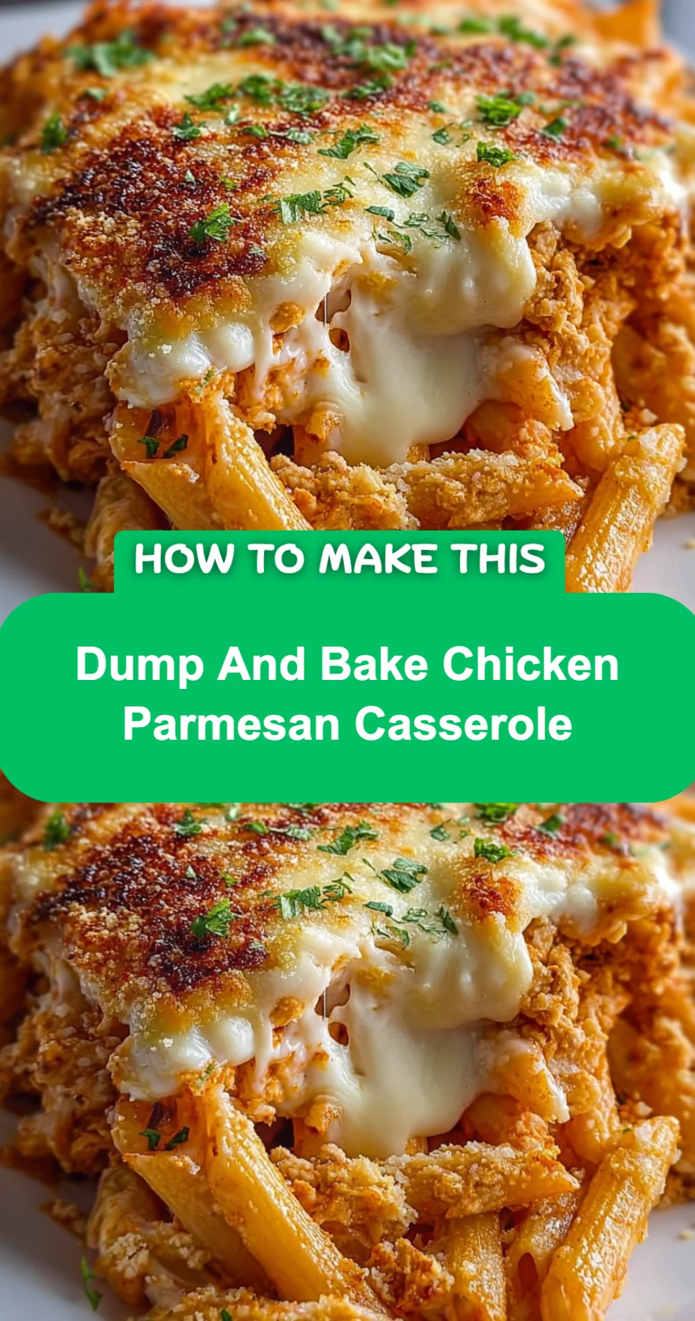 Easy Dump And Bake Chicken Parmesan Casserole Recipe