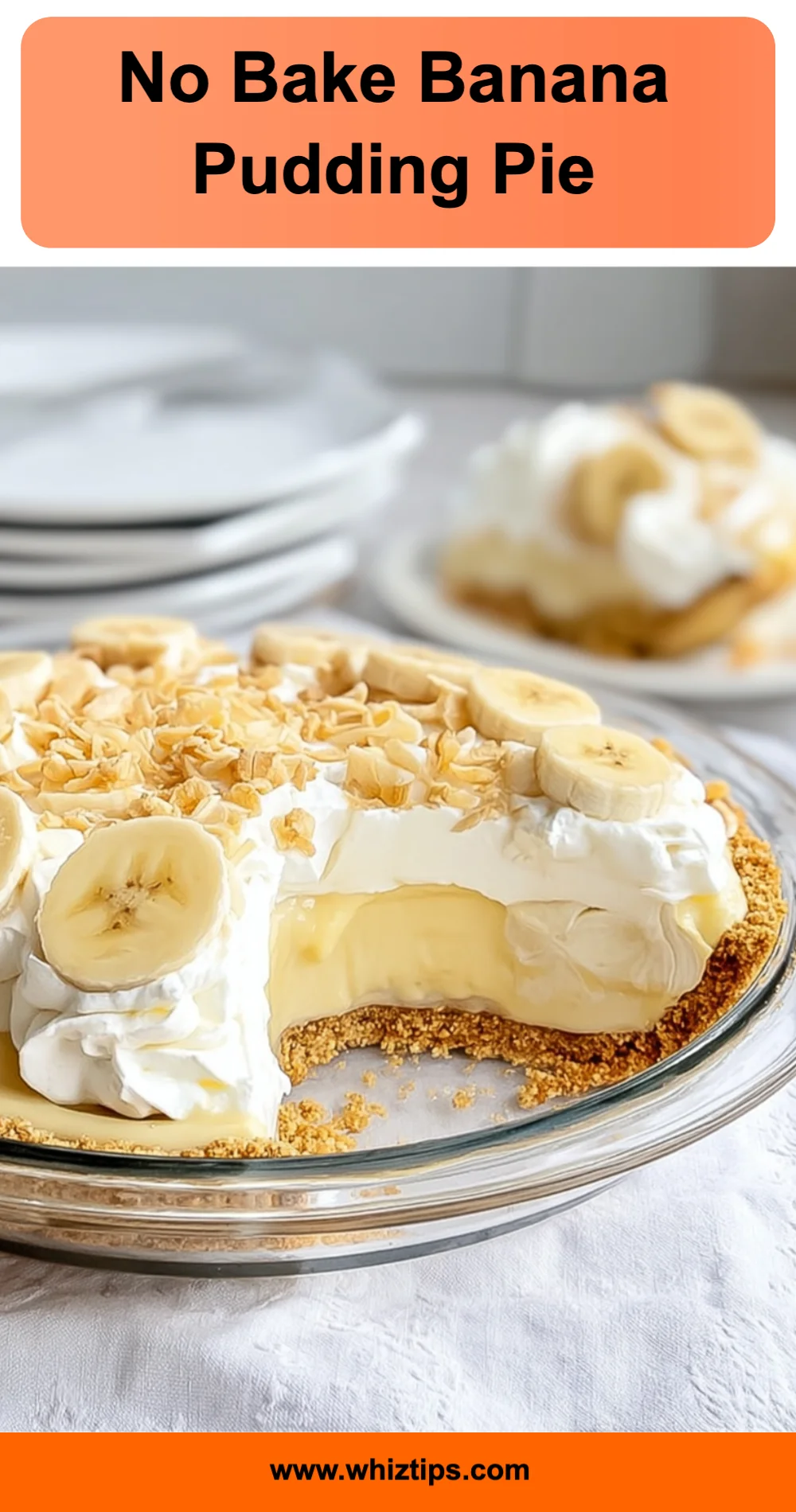 Easy No Bake Banana Pudding Pie Recipe