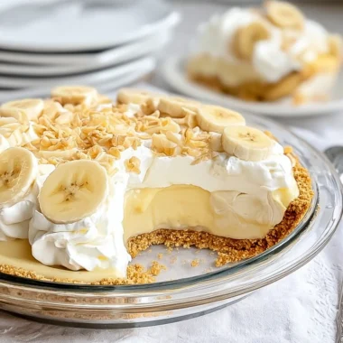 Easy No Bake Banana Pudding Pie Recipe