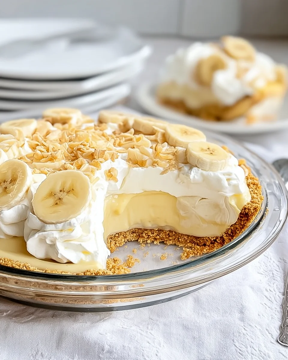 Easy No Bake Banana Pudding Pie Recipe
