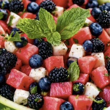 Refreshing Watermelon Blueberry Salad Recipe