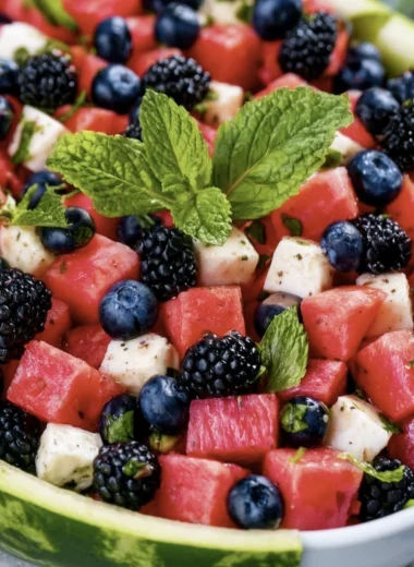 Refreshing Watermelon Blueberry Salad Recipe