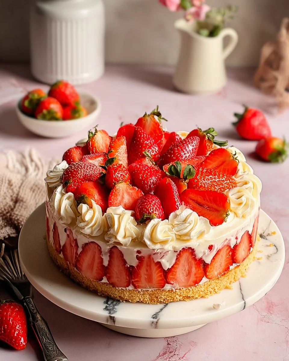 Romantic French Strawberry Cake Recipe (Perfect for Any Occasion!)