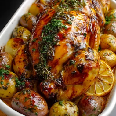 Ultimate Honey-Herb Glazed Roast Chicken Recipe