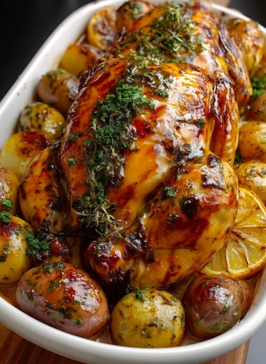 Ultimate Honey-Herb Glazed Roast Chicken Recipe