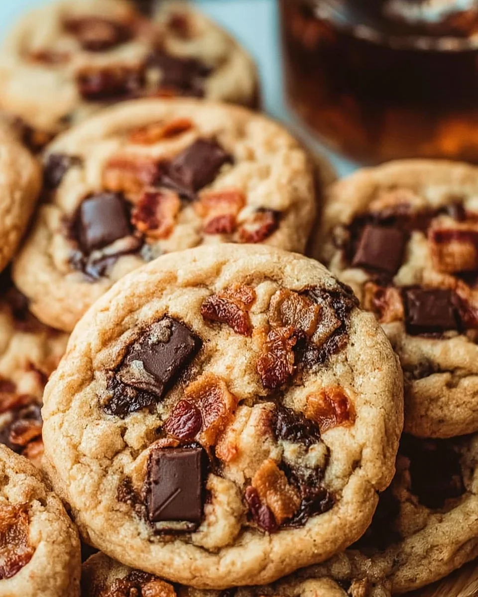 Bourbon Bacon Chocolate Chunk Cookies Recipe