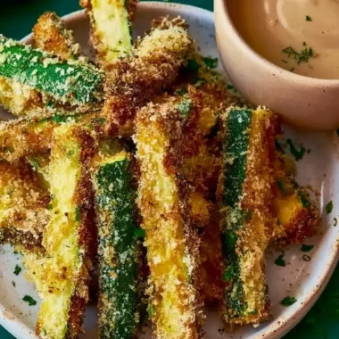 Crispy Garlic Parmesan Zucchini Fries Recipe