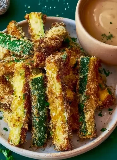 Crispy Garlic Parmesan Zucchini Fries Recipe