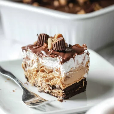 Decadent No-Bake Peanut Butter Lasagna Recipe