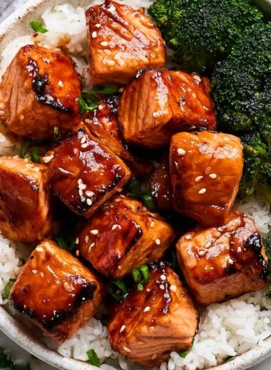 Delicious Blackstone Salmon Bites Recipe