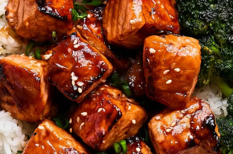 Delicious Blackstone Salmon Bites Recipe