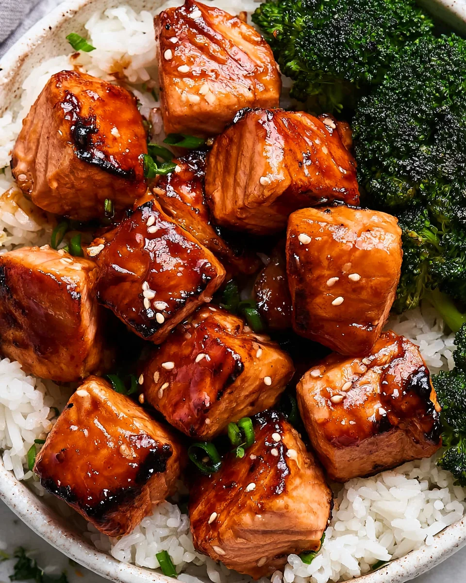 Delicious Blackstone Salmon Bites Recipe