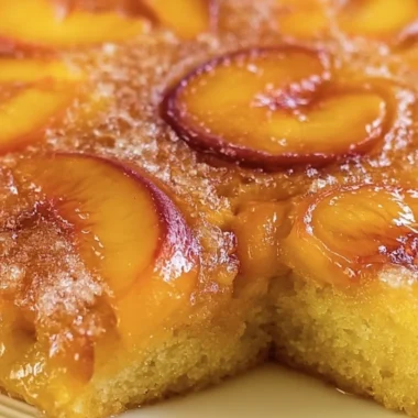 Delicious Peach Upside-Down Cake Recipe (With Fresh or Canned Peaches)