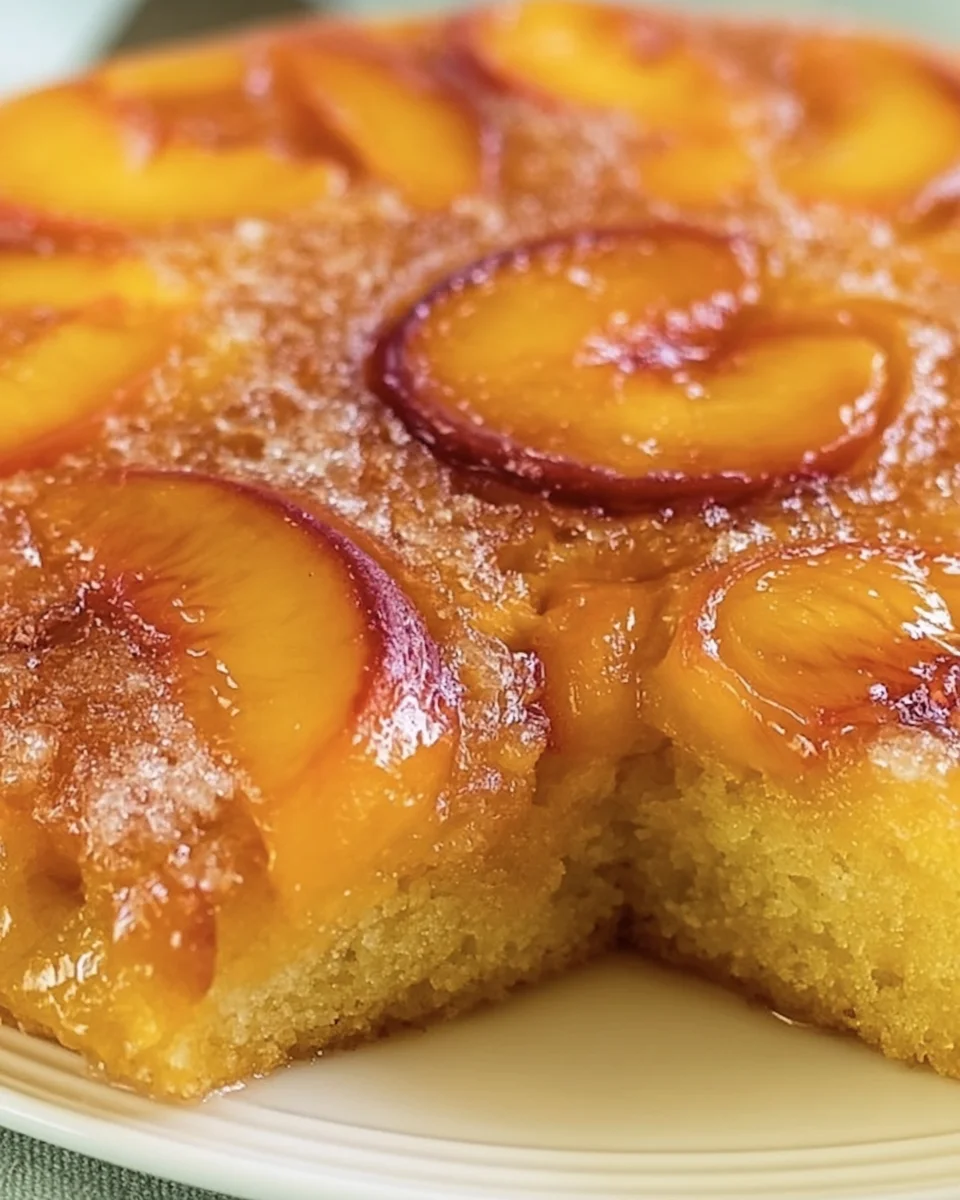 Delicious Peach Upside-Down Cake Recipe (With Fresh or Canned Peaches)