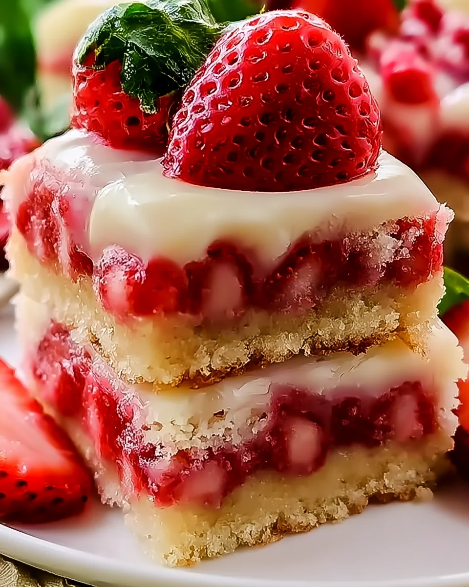 Delicious Strawberry Shortcake Bars Recipe